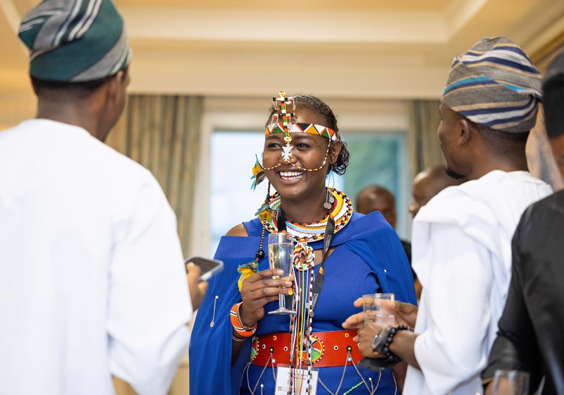 Mastercard Foundation Scholar at the University of Cambridge Welcome dinner